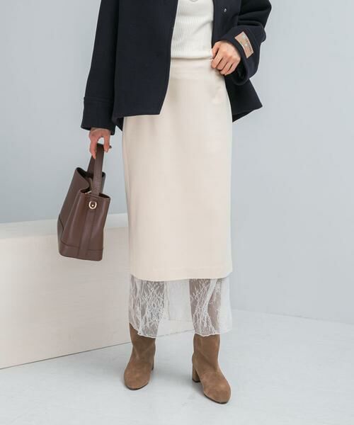 URBAN RESEARCH ROSSO / アーバンリサーチ ロッソ スカート | レースレイヤードミディスカート | 詳細4