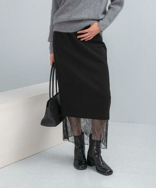 URBAN RESEARCH ROSSO / アーバンリサーチ ロッソ スカート | レースレイヤードミディスカート | 詳細8