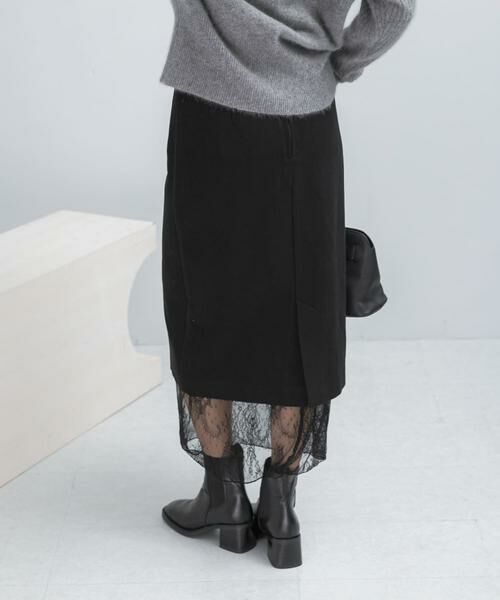 URBAN RESEARCH ROSSO / アーバンリサーチ ロッソ スカート | レースレイヤードミディスカート | 詳細9