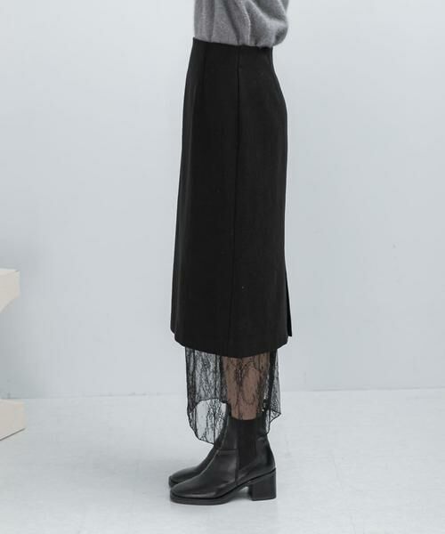 URBAN RESEARCH ROSSO / アーバンリサーチ ロッソ スカート | レースレイヤードミディスカート | 詳細12