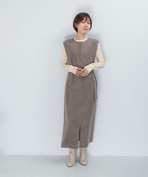 URBAN RESEARCH ROSSO / アーバンリサーチ ロッソ ワンピース | フロントファスナーレイヤードワンピース | 詳細6