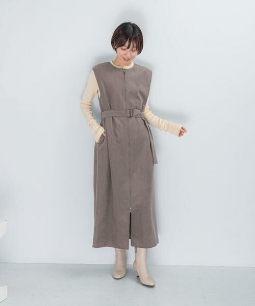 URBAN RESEARCH ROSSO / アーバンリサーチ ロッソ ワンピース | フロントファスナーレイヤードワンピース | 詳細7