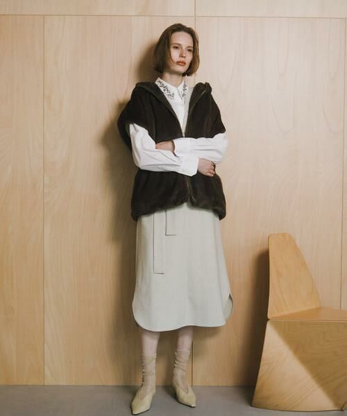 URBAN RESEARCH ROSSO / アーバンリサーチ ロッソ ワンピース | ウエストマークジャンパースカート | 詳細12