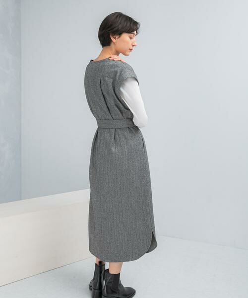 URBAN RESEARCH ROSSO / アーバンリサーチ ロッソ ワンピース | ウエストマークジャンパースカート | 詳細17