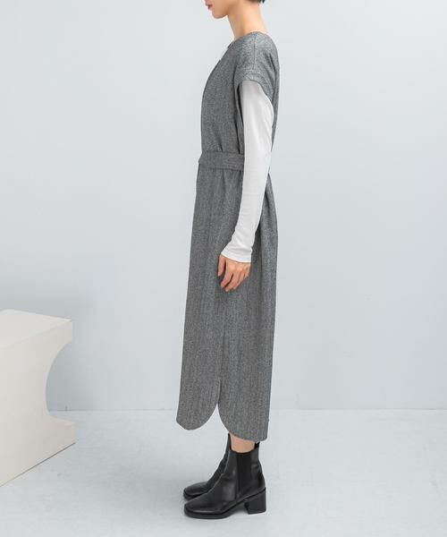 URBAN RESEARCH ROSSO / アーバンリサーチ ロッソ ワンピース | ウエストマークジャンパースカート | 詳細19