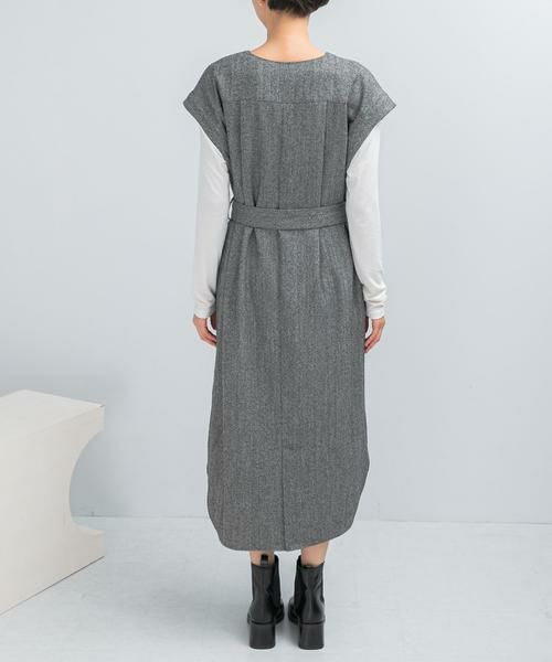 URBAN RESEARCH ROSSO / アーバンリサーチ ロッソ ワンピース | ウエストマークジャンパースカート | 詳細20