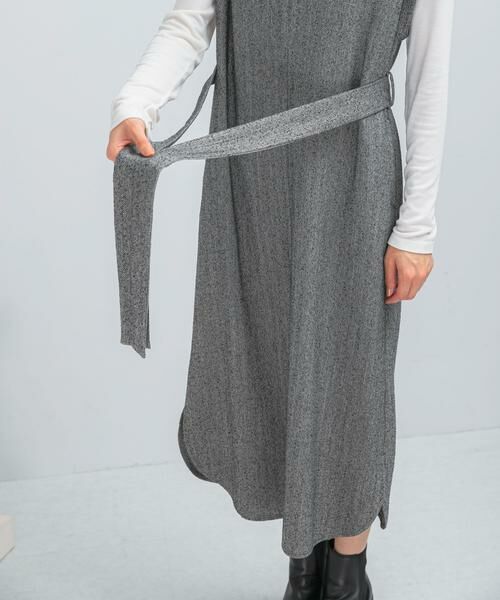 URBAN RESEARCH ROSSO / アーバンリサーチ ロッソ ワンピース | ウエストマークジャンパースカート | 詳細22