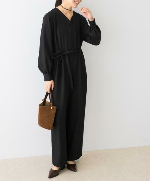 URBAN RESEARCH ROSSO / アーバンリサーチ ロッソ サロペット・オールインワン | 『UR TECH SMOOTHLUXE』F by ROSSO　ハーフZIPジャンプスーツ | 詳細2