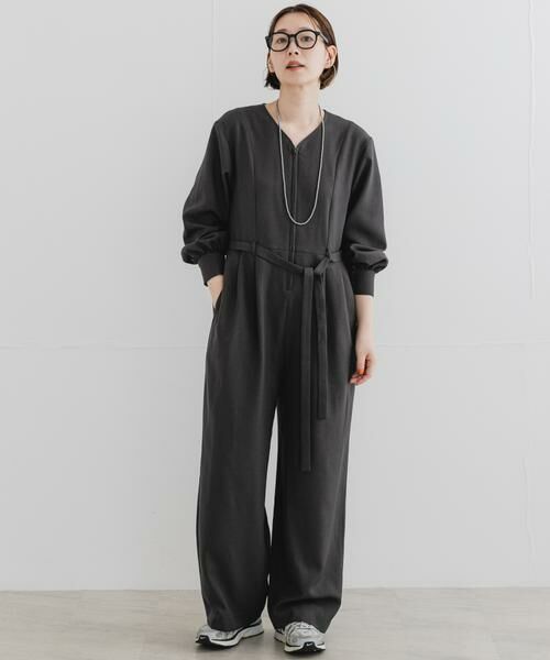 URBAN RESEARCH ROSSO / アーバンリサーチ ロッソ サロペット・オールインワン | 『UR TECH SMOOTHLUXE』F by ROSSO　ハーフZIPジャンプスーツ | 詳細19