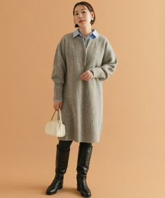 URBAN RESEARCH ROSSO / アーバンリサーチ ロッソ ワンピース | F by ROSSO　ハミルトン片畦ハーフZIPミニワンピース