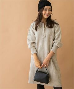 URBAN RESEARCH ROSSO / アーバンリサーチ ロッソ ワンピース | F by ROSSO　ハミルトン片畦ハーフZIPミニワンピース