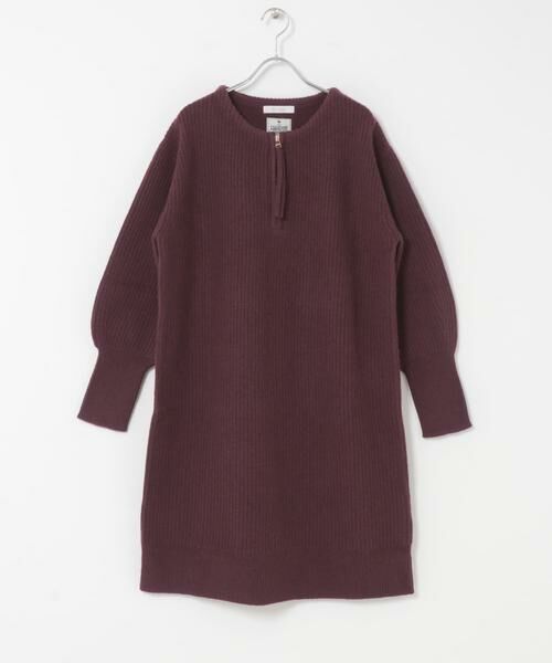 URBAN RESEARCH ROSSO / アーバンリサーチ ロッソ ワンピース | F by ROSSO　ハミルトン片畦ハーフZIPミニワンピース | 詳細12