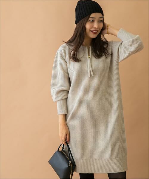 URBAN RESEARCH ROSSO / アーバンリサーチ ロッソ ワンピース | F by ROSSO　ハミルトン片畦ハーフZIPミニワンピース | 詳細29