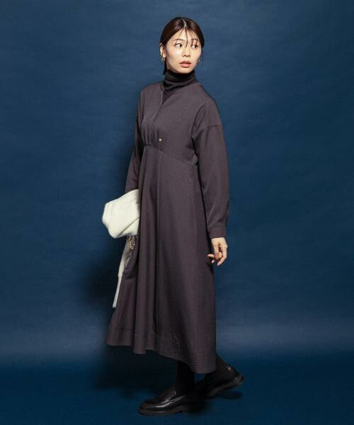 URBAN RESEARCH ROSSO / アーバンリサーチ ロッソ ワンピース | 『UR TECH SMOOTHLUXE』F by ROSSO　キーネックワンピース | 詳細7