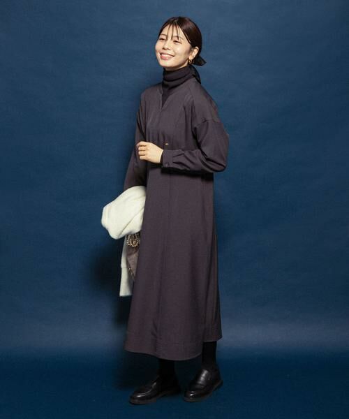 URBAN RESEARCH ROSSO / アーバンリサーチ ロッソ ワンピース | 『UR TECH SMOOTHLUXE』F by ROSSO　キーネックワンピース | 詳細8