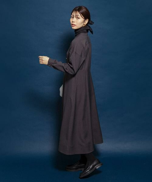 URBAN RESEARCH ROSSO / アーバンリサーチ ロッソ ワンピース | 『UR TECH SMOOTHLUXE』F by ROSSO　キーネックワンピース | 詳細9