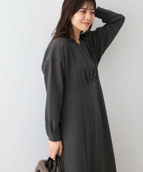 URBAN RESEARCH ROSSO / アーバンリサーチ ロッソ ワンピース | 『UR TECH SMOOTHLUXE』F by ROSSO　キーネックワンピース | 詳細10