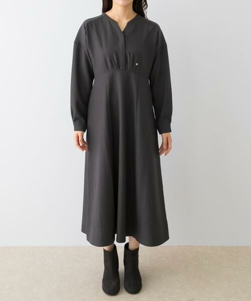 URBAN RESEARCH ROSSO / アーバンリサーチ ロッソ ワンピース | 『UR TECH SMOOTHLUXE』F by ROSSO　キーネックワンピース | 詳細14