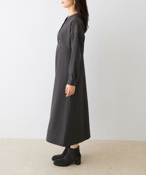 URBAN RESEARCH ROSSO / アーバンリサーチ ロッソ ワンピース | 『UR TECH SMOOTHLUXE』F by ROSSO　キーネックワンピース | 詳細15