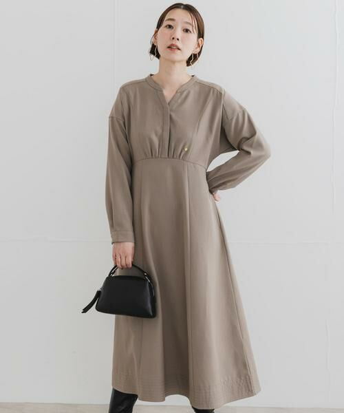 URBAN RESEARCH ROSSO / アーバンリサーチ ロッソ ワンピース | 『UR TECH SMOOTHLUXE』F by ROSSO　キーネックワンピース | 詳細22