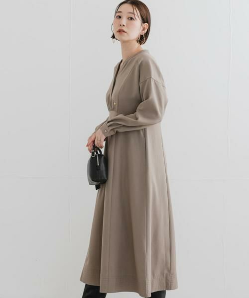 URBAN RESEARCH ROSSO / アーバンリサーチ ロッソ ワンピース | 『UR TECH SMOOTHLUXE』F by ROSSO　キーネックワンピース | 詳細23