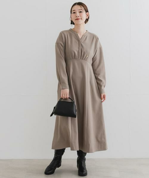 URBAN RESEARCH ROSSO / アーバンリサーチ ロッソ ワンピース | 『UR TECH SMOOTHLUXE』F by ROSSO　キーネックワンピース | 詳細24