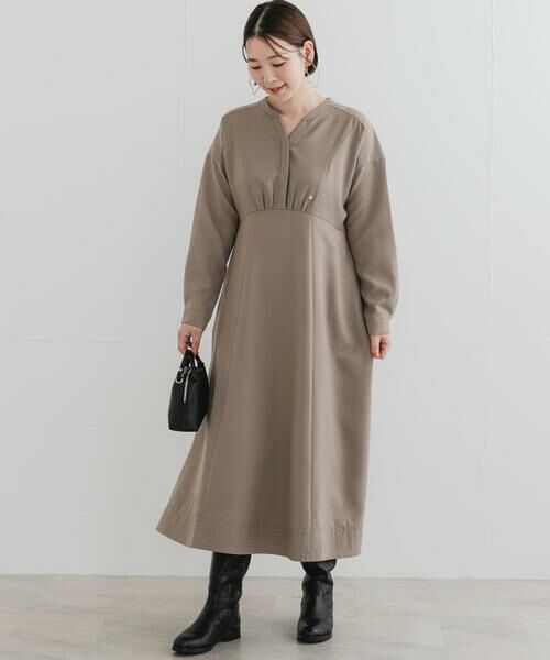 URBAN RESEARCH ROSSO / アーバンリサーチ ロッソ ワンピース | 『UR TECH SMOOTHLUXE』F by ROSSO　キーネックワンピース | 詳細25