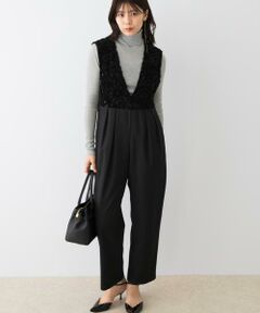 URBAN RESEARCH ROSSO / アーバンリサーチ ロッソ サロペット・オールインワン | F by ROSSO　モールレース切替オールインワン