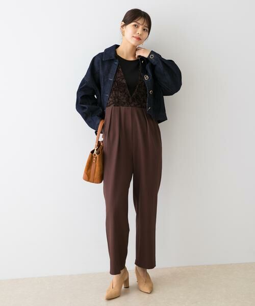 URBAN RESEARCH ROSSO / アーバンリサーチ ロッソ サロペット・オールインワン | F by ROSSO　モールレース切替オールインワン | 詳細4