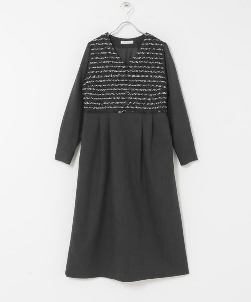 URBAN RESEARCH ROSSO / アーバンリサーチ ロッソ ワンピース | F by ROSSO　ツイードドッキングワンピース | 詳細10