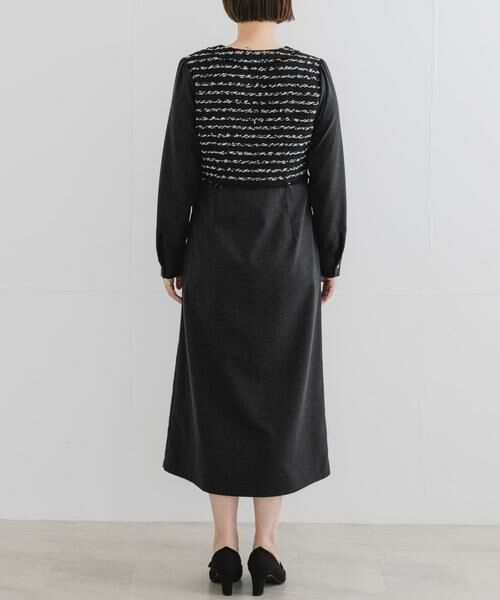 URBAN RESEARCH ROSSO / アーバンリサーチ ロッソ ワンピース | F by ROSSO　ツイードドッキングワンピース | 詳細7