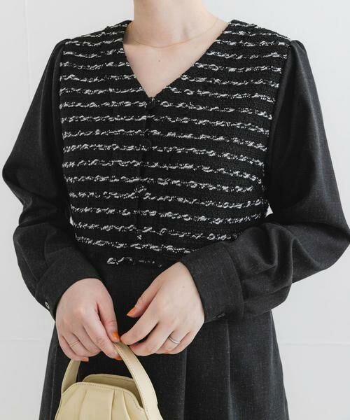 URBAN RESEARCH ROSSO / アーバンリサーチ ロッソ ワンピース | F by ROSSO　ツイードドッキングワンピース | 詳細8