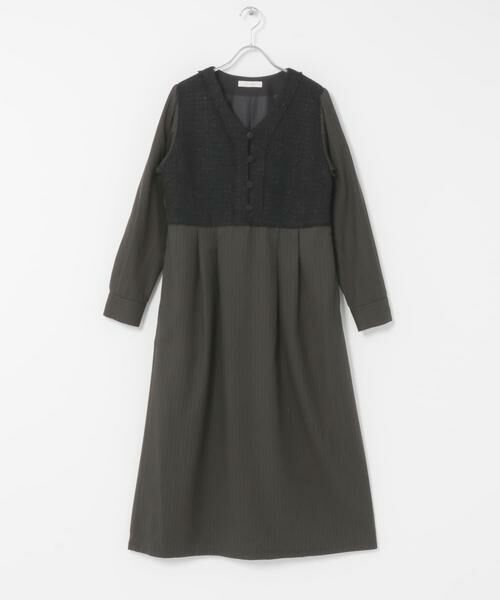 URBAN RESEARCH ROSSO / アーバンリサーチ ロッソ ワンピース | F by ROSSO　ツイードドッキングワンピース | 詳細20