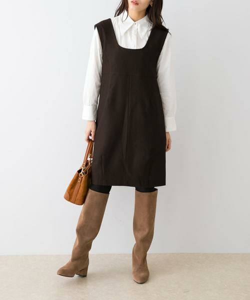 URBAN RESEARCH ROSSO / アーバンリサーチ ロッソ ワンピース | F by ROSSO　ピケ2WAYミニジャンパーワンピース | 詳細1