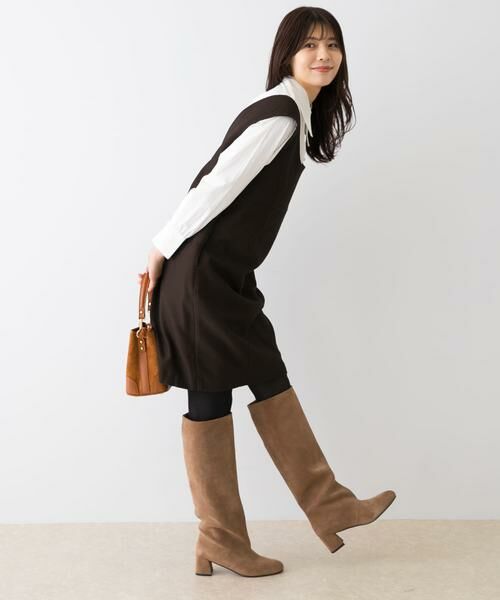 URBAN RESEARCH ROSSO / アーバンリサーチ ロッソ ワンピース | F by ROSSO　ピケ2WAYミニジャンパーワンピース | 詳細4