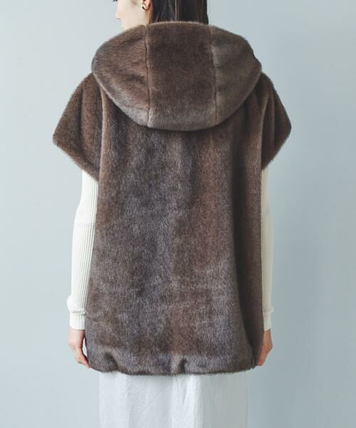 URBAN RESEARCH ROSSO / アーバンリサーチ ロッソ その他アウター | ECOPELファーフードジレ | 詳細10