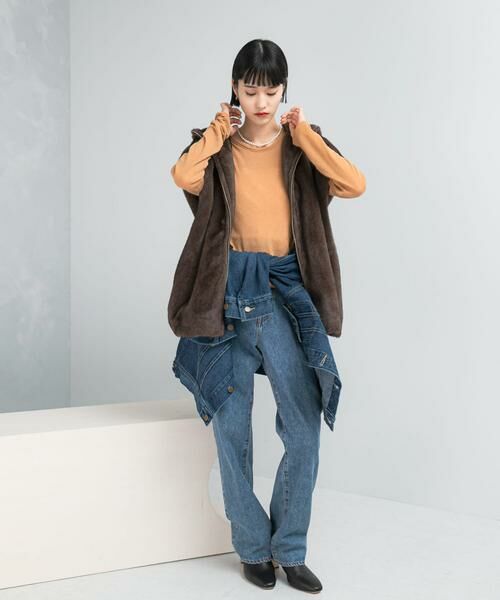 URBAN RESEARCH ROSSO / アーバンリサーチ ロッソ その他アウター | ECOPELファーフードジレ | 詳細3