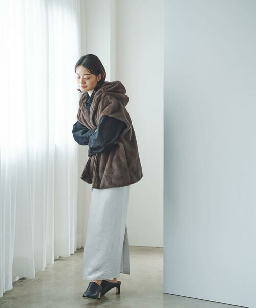 URBAN RESEARCH ROSSO / アーバンリサーチ ロッソ その他アウター | ECOPELファーフードジレ | 詳細6