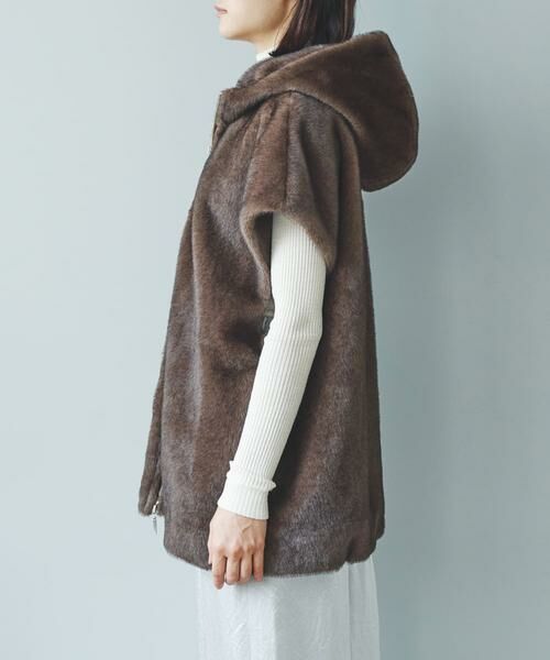 URBAN RESEARCH ROSSO / アーバンリサーチ ロッソ その他アウター | ECOPELファーフードジレ | 詳細9