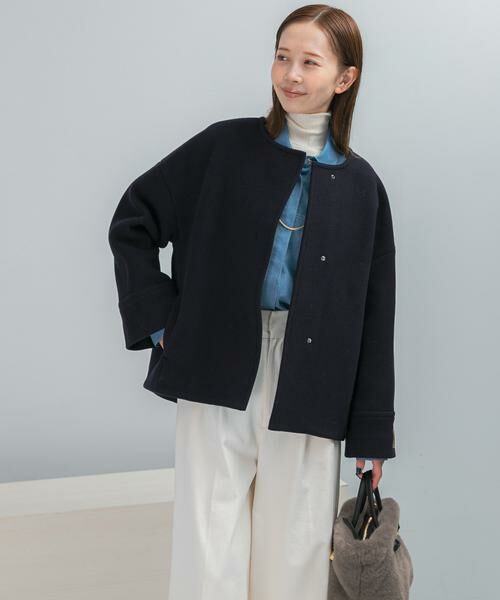 URBAN RESEARCH ROSSO / アーバンリサーチ ロッソ その他アウター | LA TORREショートノーカラーコート | 詳細2