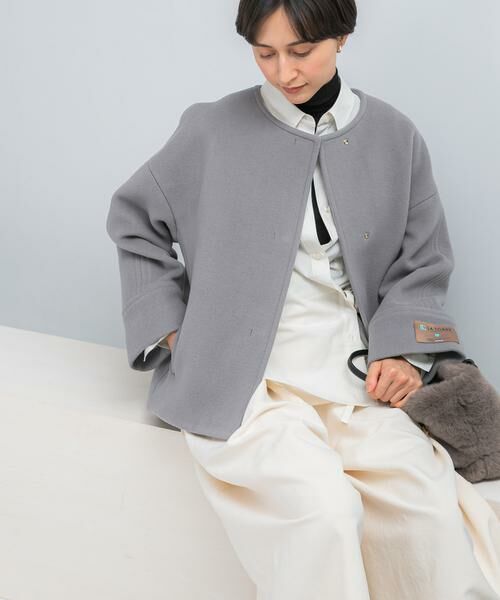 URBAN RESEARCH ROSSO / アーバンリサーチ ロッソ その他アウター | LA TORREショートノーカラーコート | 詳細17