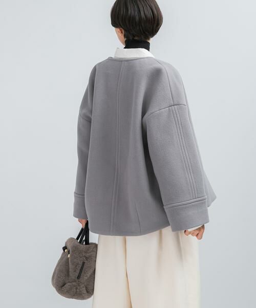 URBAN RESEARCH ROSSO / アーバンリサーチ ロッソ その他アウター | LA TORREショートノーカラーコート | 詳細20