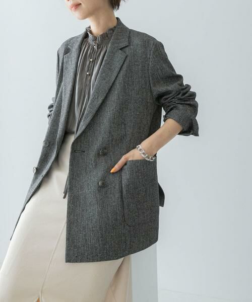 URBAN RESEARCH ROSSO / アーバンリサーチ ロッソ その他アウター | ツイードテーラードダブルジャケット | 詳細5