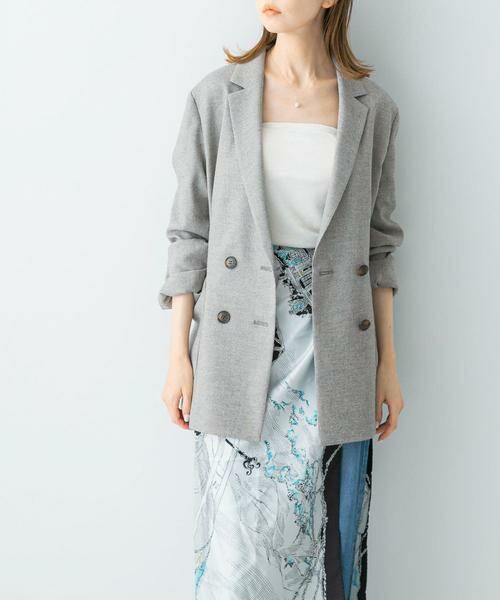 URBAN RESEARCH ROSSO / アーバンリサーチ ロッソ その他アウター | ツイードテーラードダブルジャケット | 詳細15