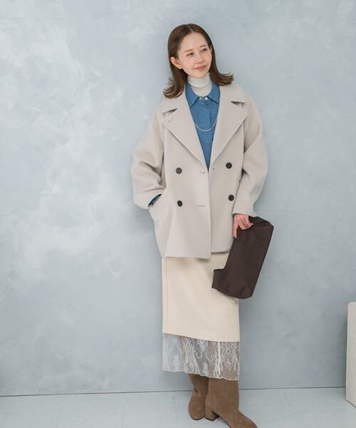 URBAN RESEARCH ROSSO / アーバンリサーチ ロッソ ピーコート | オーバーミドルPコート | 詳細7