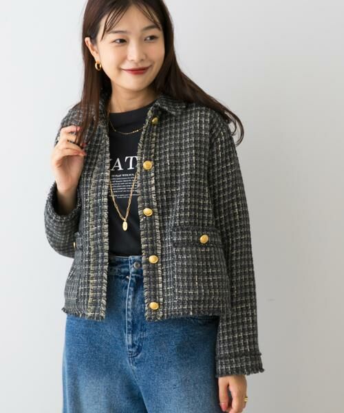 URBAN RESEARCH ROSSO / アーバンリサーチ ロッソ その他アウター | F by ROSSO　ベロアツイードジャケット | 詳細14