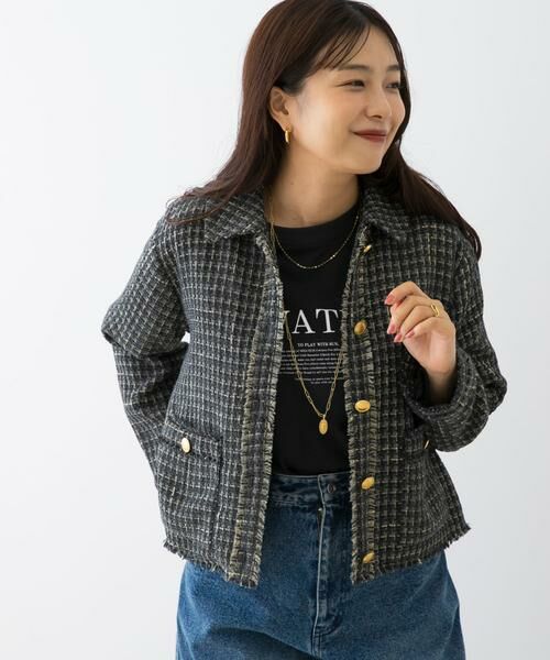 URBAN RESEARCH ROSSO / アーバンリサーチ ロッソ その他アウター | F by ROSSO　ベロアツイードジャケット | 詳細15