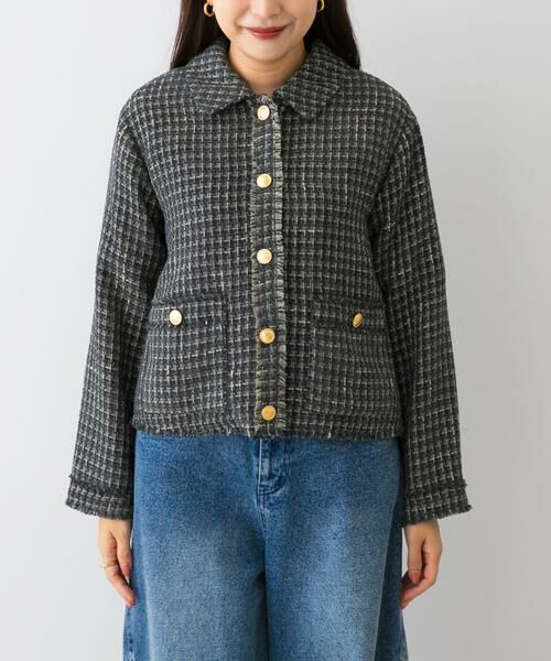 URBAN RESEARCH ROSSO / アーバンリサーチ ロッソ その他アウター | F by ROSSO　ベロアツイードジャケット | 詳細18