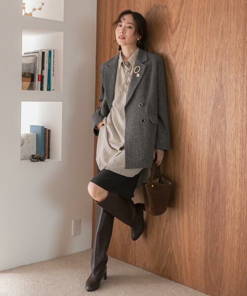 URBAN RESEARCH ROSSO / アーバンリサーチ ロッソ その他アウター | F by ROSSO　ヘリンボンネップツイードジャケット | 詳細2