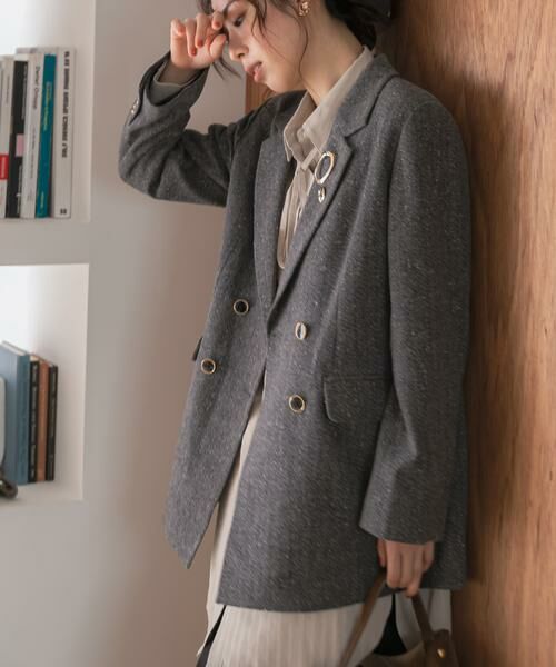 URBAN RESEARCH ROSSO / アーバンリサーチ ロッソ その他アウター | F by ROSSO　ヘリンボンネップツイードジャケット | 詳細4